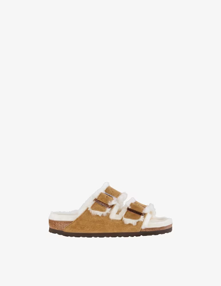 

Сандалии Arizona из овчины Birkenstock, коричневый