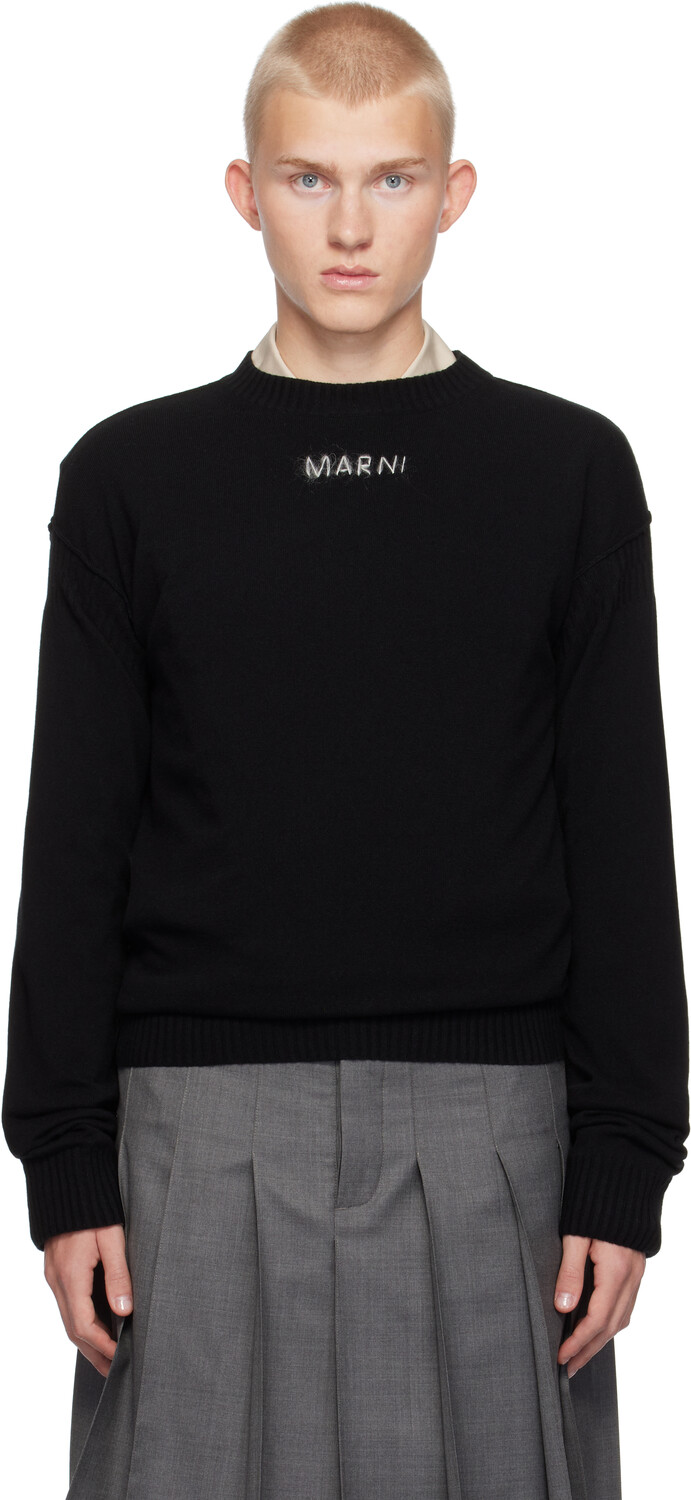

Свитер с логотипом из шерсти и кашемира Marni