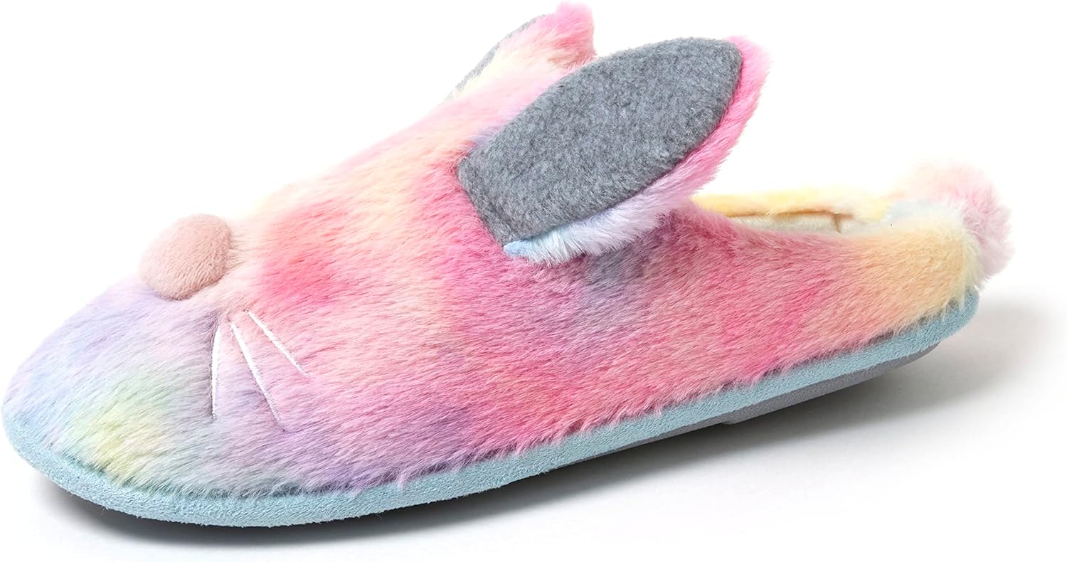 

Тапочки Dearfoams унисекс для взрослых, женские, сочетающиеся для всей семьи, с праздничным пасхальным зайцем, Adult Bunny