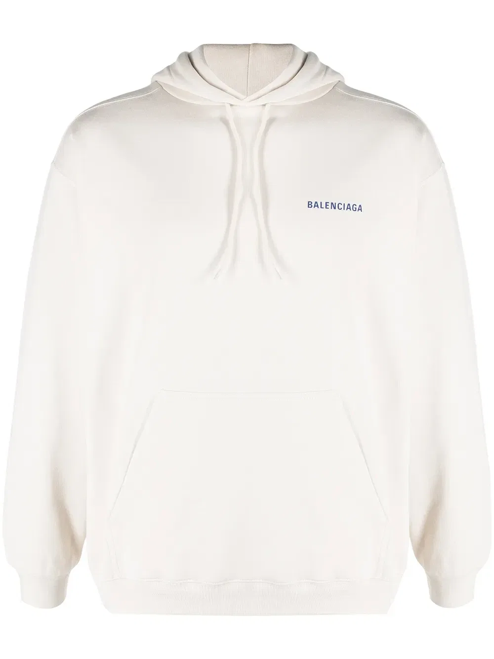 Худи с кулиской и логотипом Balenciaga, бежевый