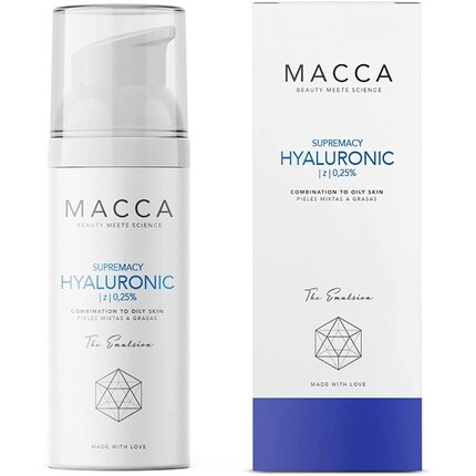 Supremacy Hyaluronic Эмульсия для лица Гиалуроновая натуральная косметика 50 мл, Macca Beauty Meets Science — фото 2