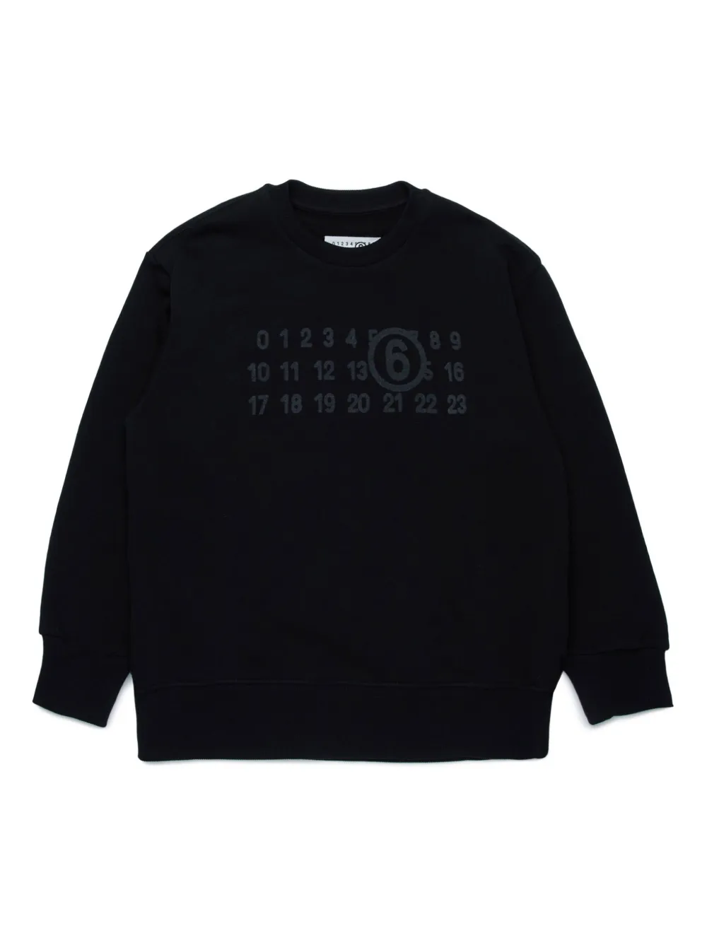 

Толстовка с логотипом MM6 Maison Margiela Kids, черный