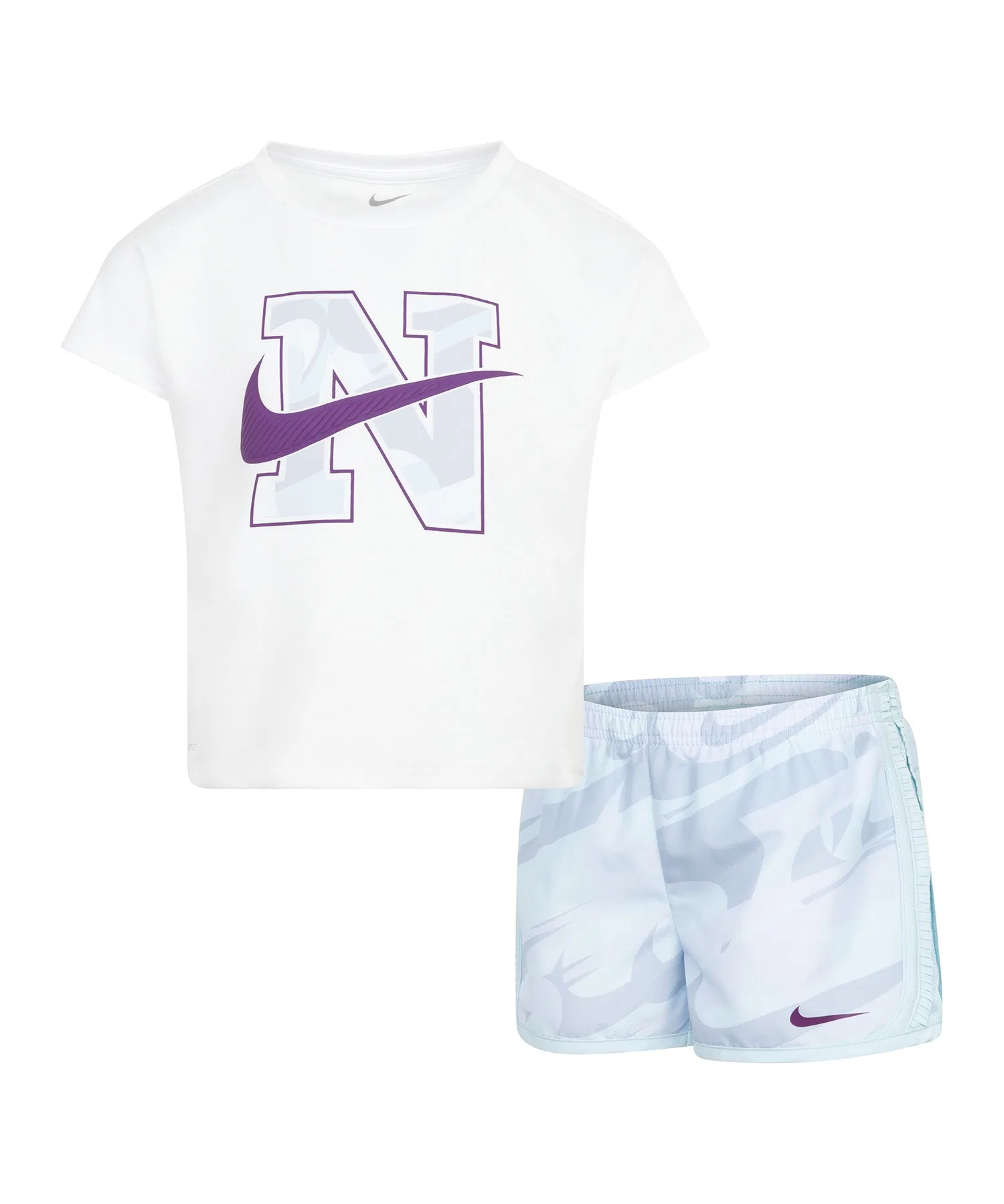 Детский комплект футболка и шорты NIKE PREP IN YOUR STEP сапфирно-синий