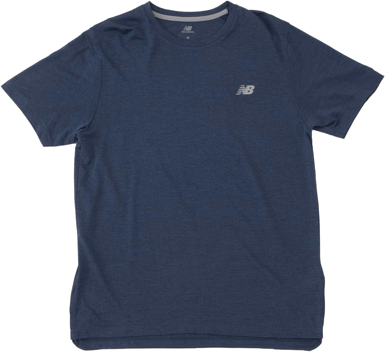 

Мужская спортивная футболка New Balance с коротким рукавом, футболка с коротким рукавом, технология Cool Touch, темно-синий