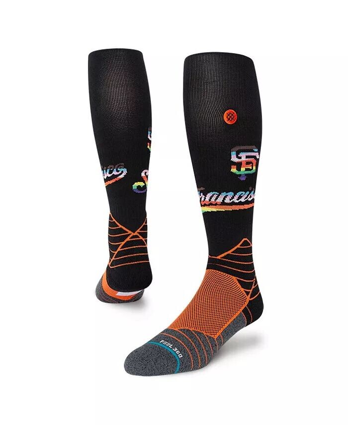 

Мужские носки поверх икры San Francisco Giants Pride Diamond Pro черного и оранжевого цвета Stance