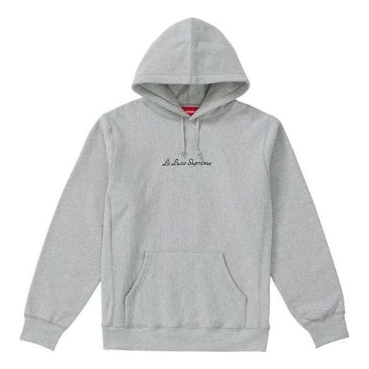 

Толстовка le luxe hooded sweatshirt 'grey black' Supreme, серый