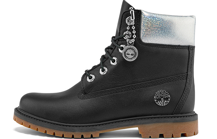 Ботинки женские Timberland Martin, черный / серебряный