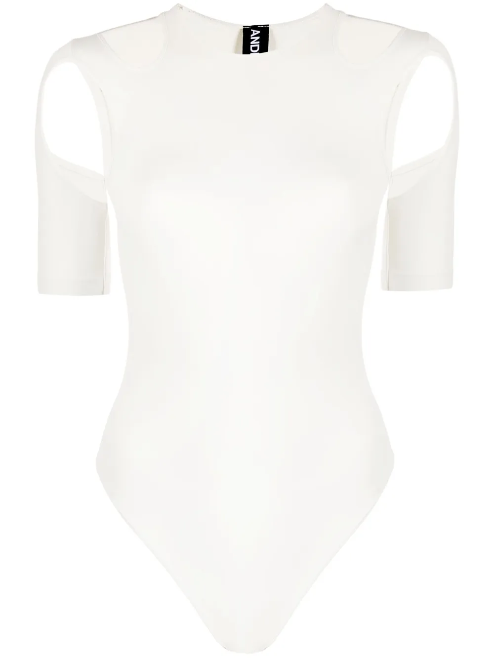 

Боди с короткими рукавами Andreādamo, слоновая кость