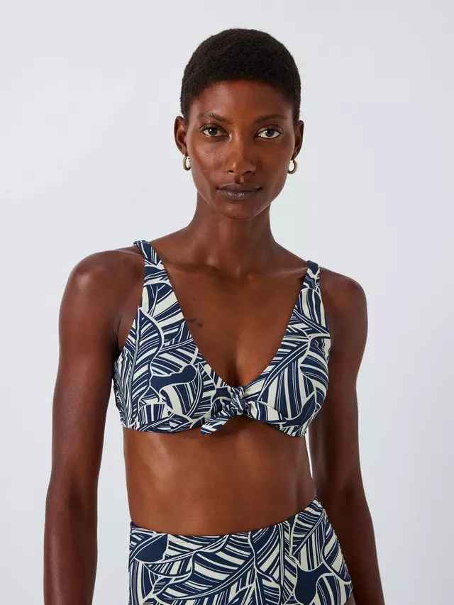 

Топ бикини John Lewis Bali Palm Knot, темно-синий