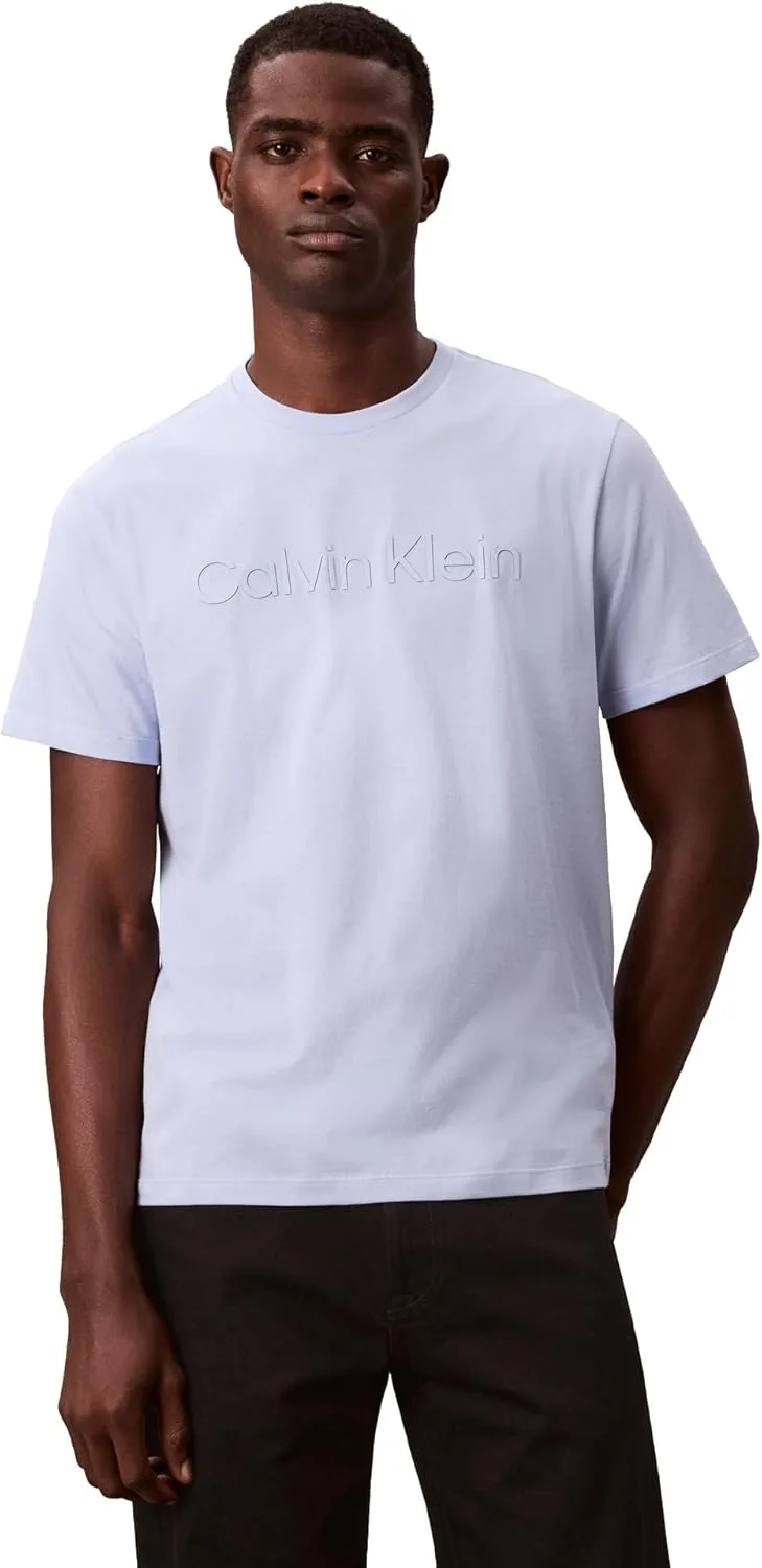 Футболка Calvin Klein мужская свободного кроя с логотипом CK, синий
