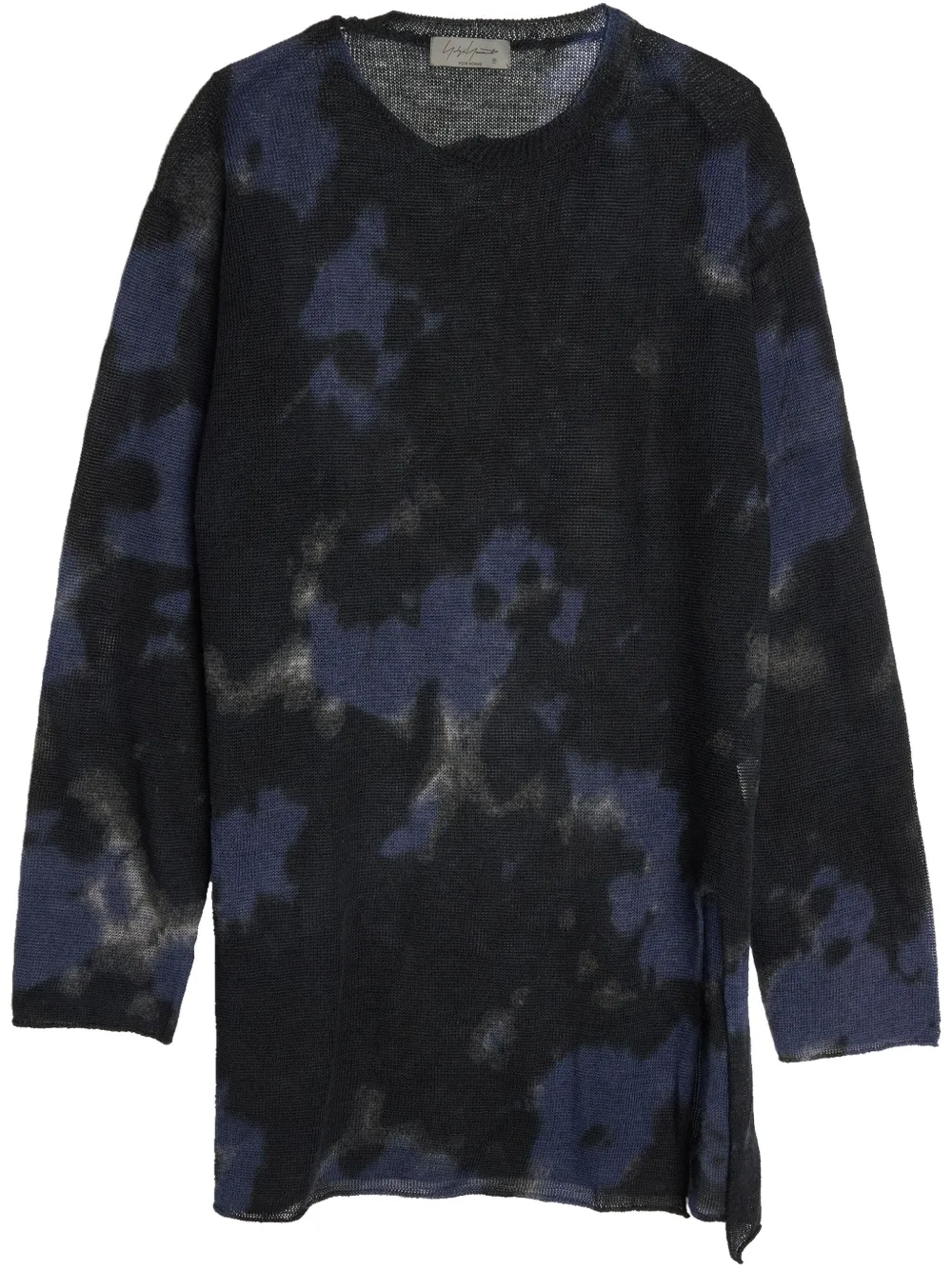 

Джемпер с разрезом Yohji Yamamoto, черный
