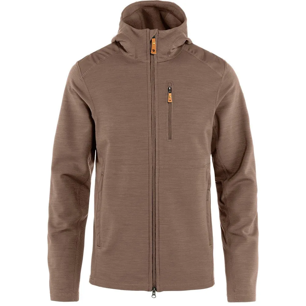 

Флис Fjällräven Keb full zip, коричневый