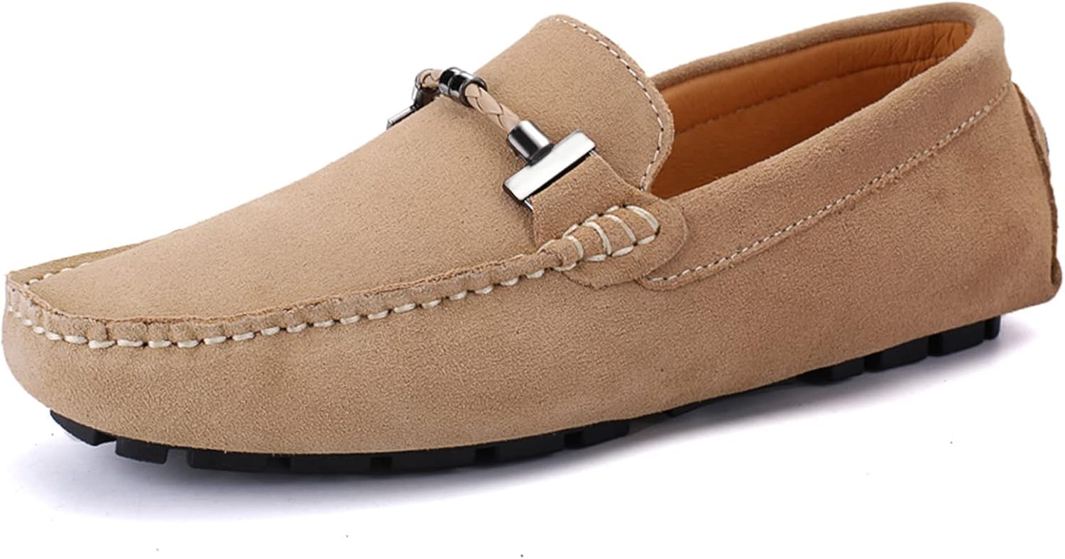 

Мужские лоферы DCZTELG Penny, повседневные слипоны, мокасины для торжеств, комфортные ботинки и прогулок на лодке, бежевый
