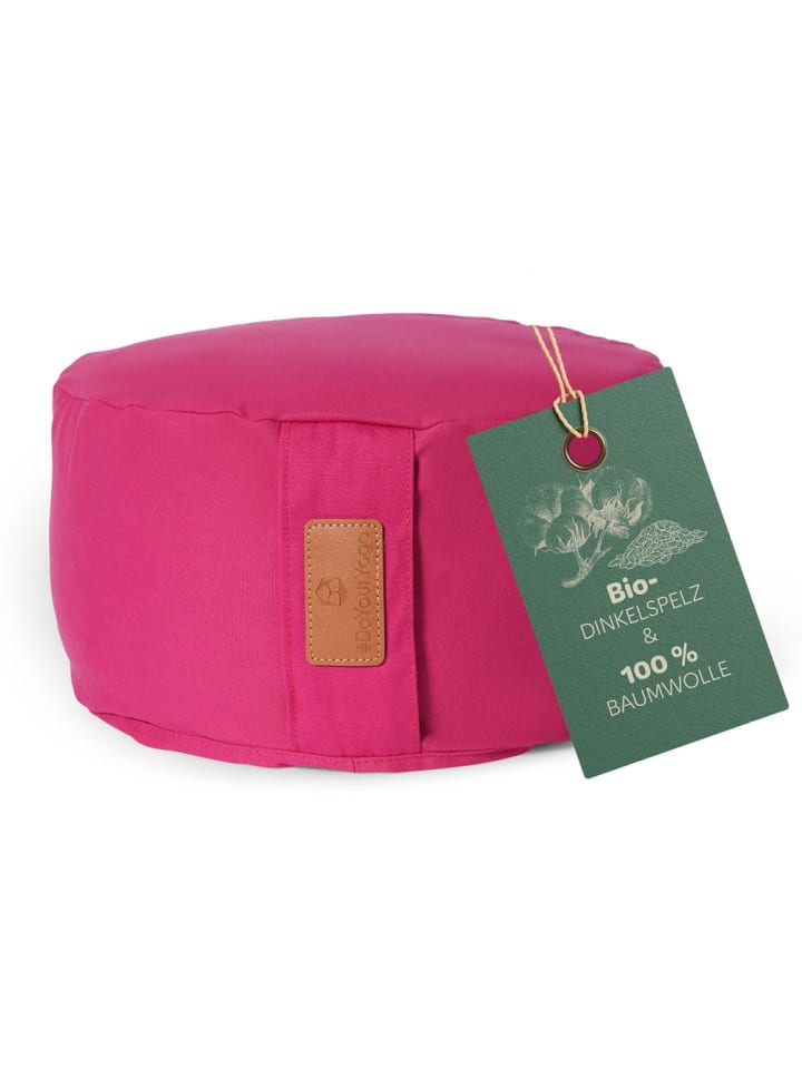 

Lumaland #ЗанимайтесьЙогой Подушка для йоги Вишну - наполнена органической шелухой полбы - круглая, 30 x 30 см