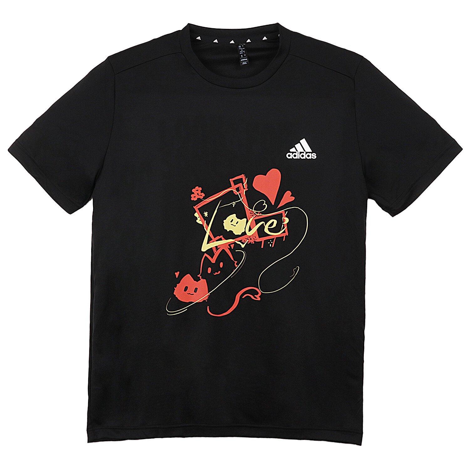 

Футболка мужская черная Adidas, черный