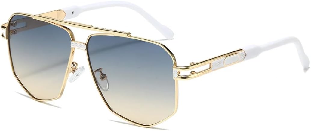 

Солнцезащитные очки с защитой UV400 | Двойные перемычки с градиентным переходом | для женщин и мужчин, для занятий спортом на открытом воздухе и вождения DSVIGF, Gold Green Tea