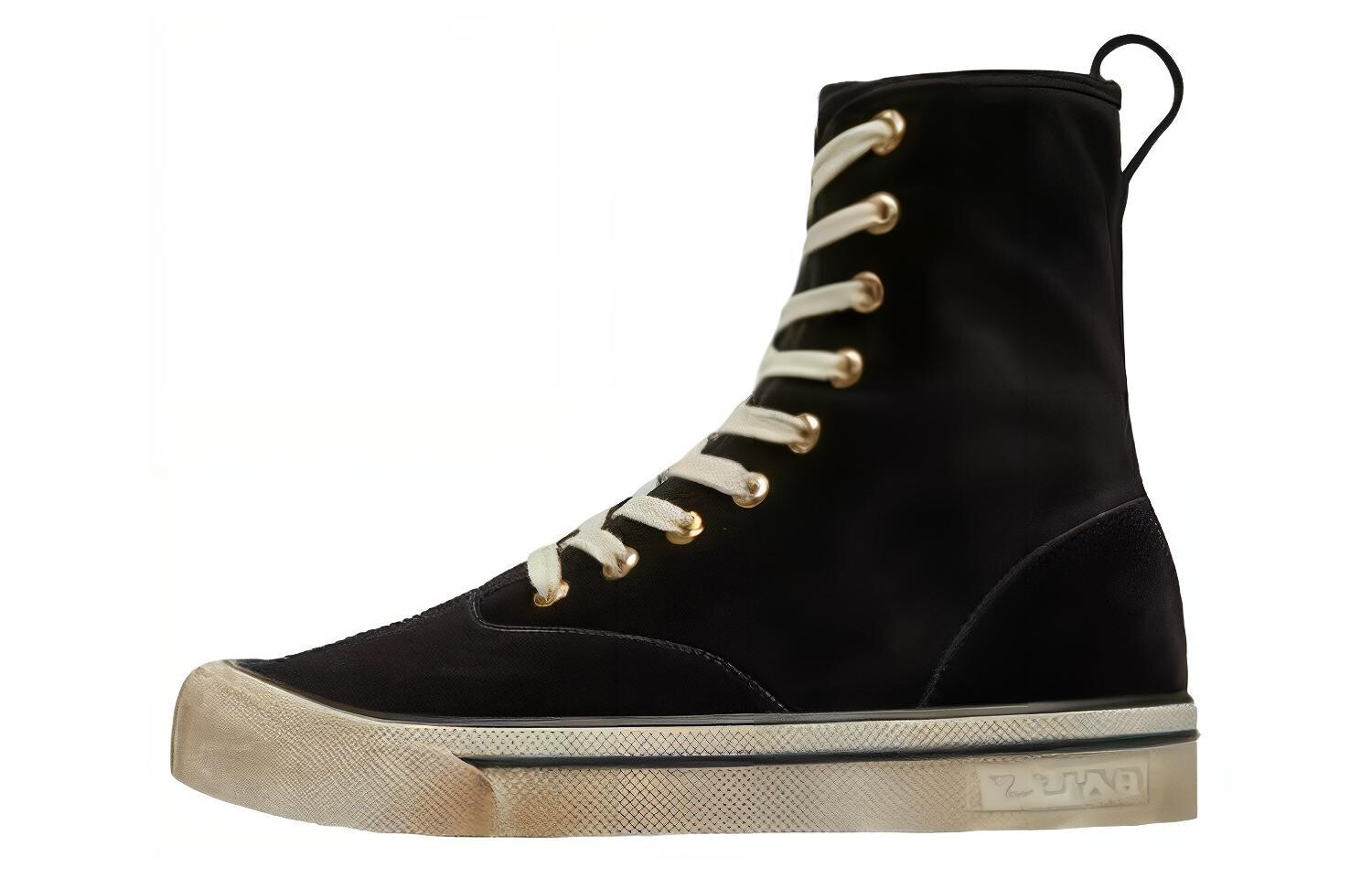 

Кроссовки BALLY Skateboarding Shoes Men High-top Black, черный