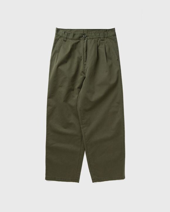 

Брюки Carhartt Wip Merrick Pant, цвет office green stone washed