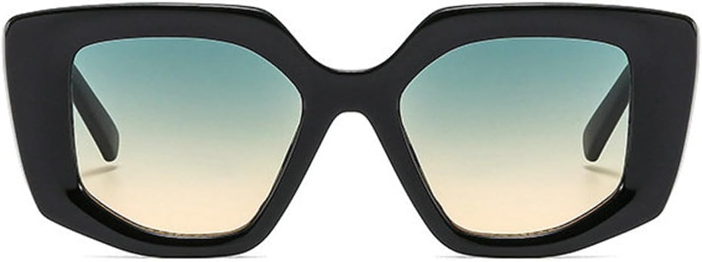 

Willochra Модные солнцезащитные очки большого размера в форме «кошачьего глаза» для женщин, защита от ультрафиолета UV400, ретро, ​​темно-зеленые, для мужчин, трендовые квадратные солнцезащитные очки, C2