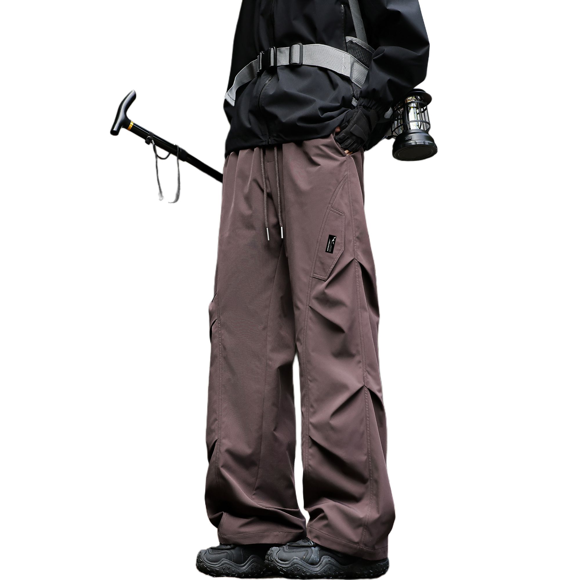 

Коллекция Huichao Riding The Wind, карго-штаны Unisex WARRIOR, фиолетовый (fleece-lined diy badge)