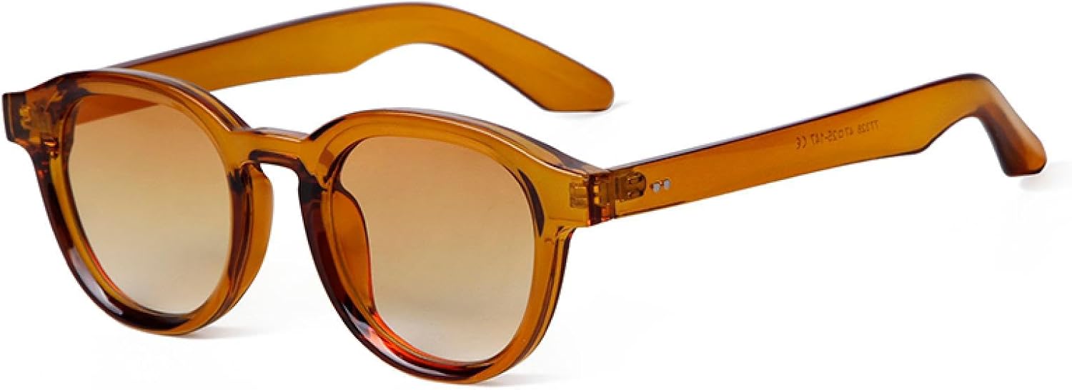 

Солнцезащитные очки с защитой от УФ-излучения UV400 | Синие, круглые, с заклепками, увеличенного размера | Для женщин и мужчин, для занятий спортом на открытом воздухе и вождения DSVIGF, 03