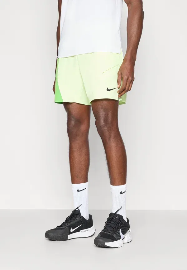 Шорты спортивные Nikecourt Slam Short, Nike Performance, цвет светло-лаймовый/темно-зеленый/черный