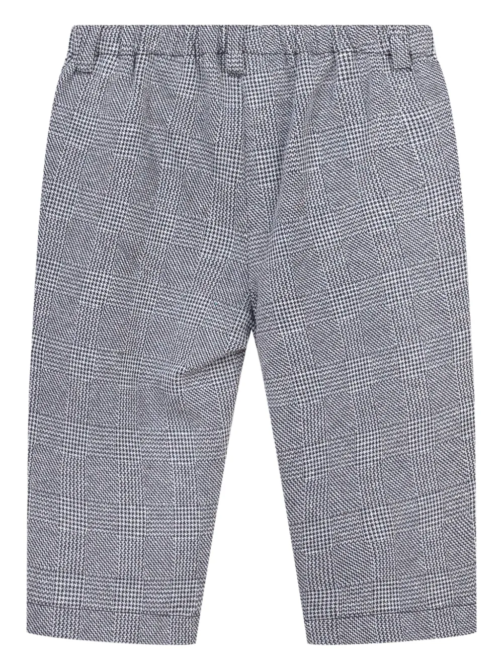 Клетчатые брюки с вышитым логотипом Emporio Armani Kids, серый — фото 2