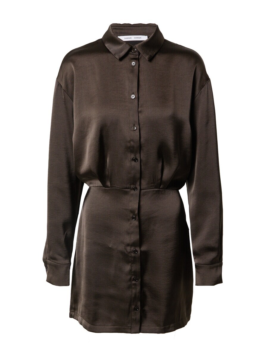 

Платье рубашка Samsøe Samsøe Shirt Dress LIZA, темно-коричневый