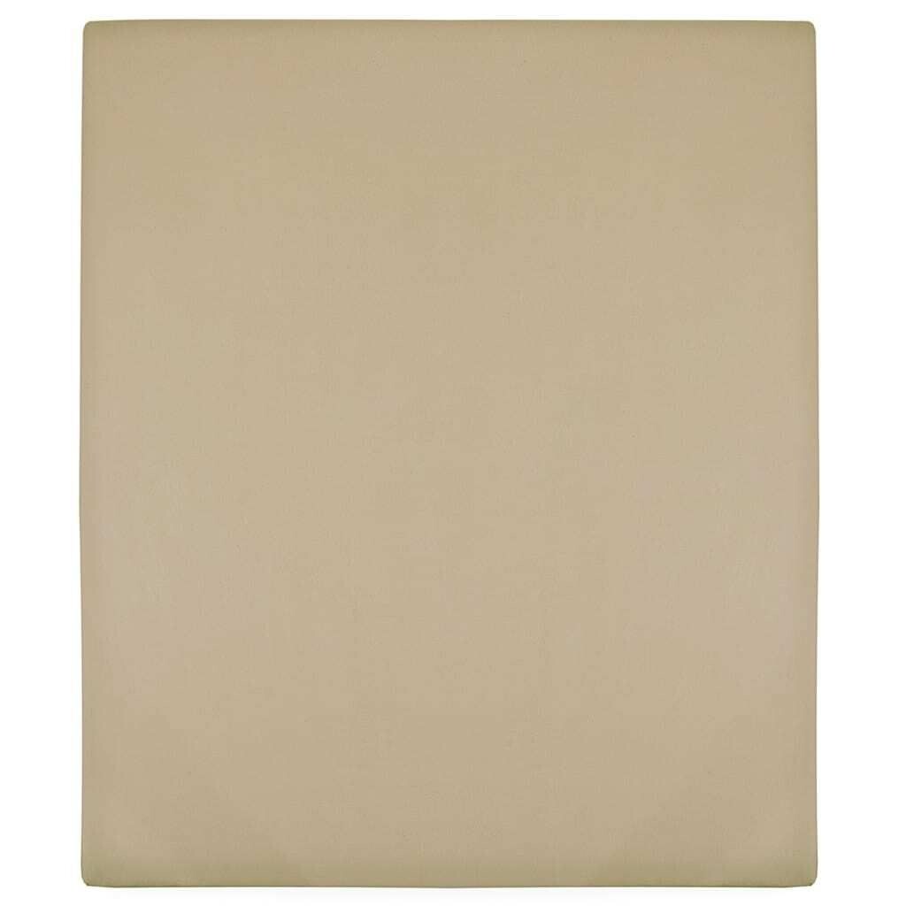 

VidaXL Простыня на резинке Джерси Taupe 90x200 см Хлопок - Простыня на резинке - Постельное белье - Простыня - Простыня на резинке