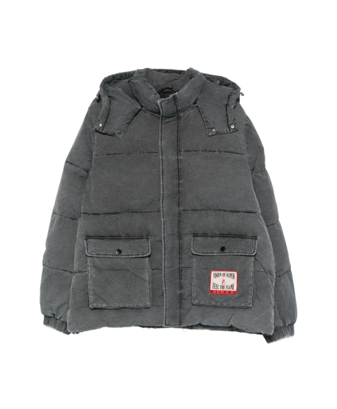 

Стеганая куртка с капюшоном Vision Of Super, серый