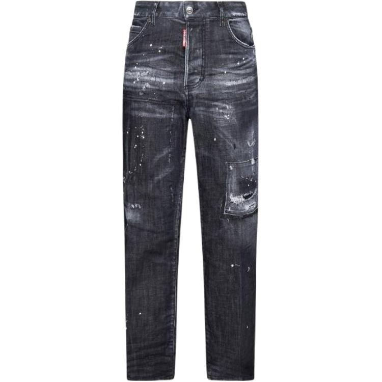 

1964 Distressed Slim-Fit джинсы DSQUARED 2, черный