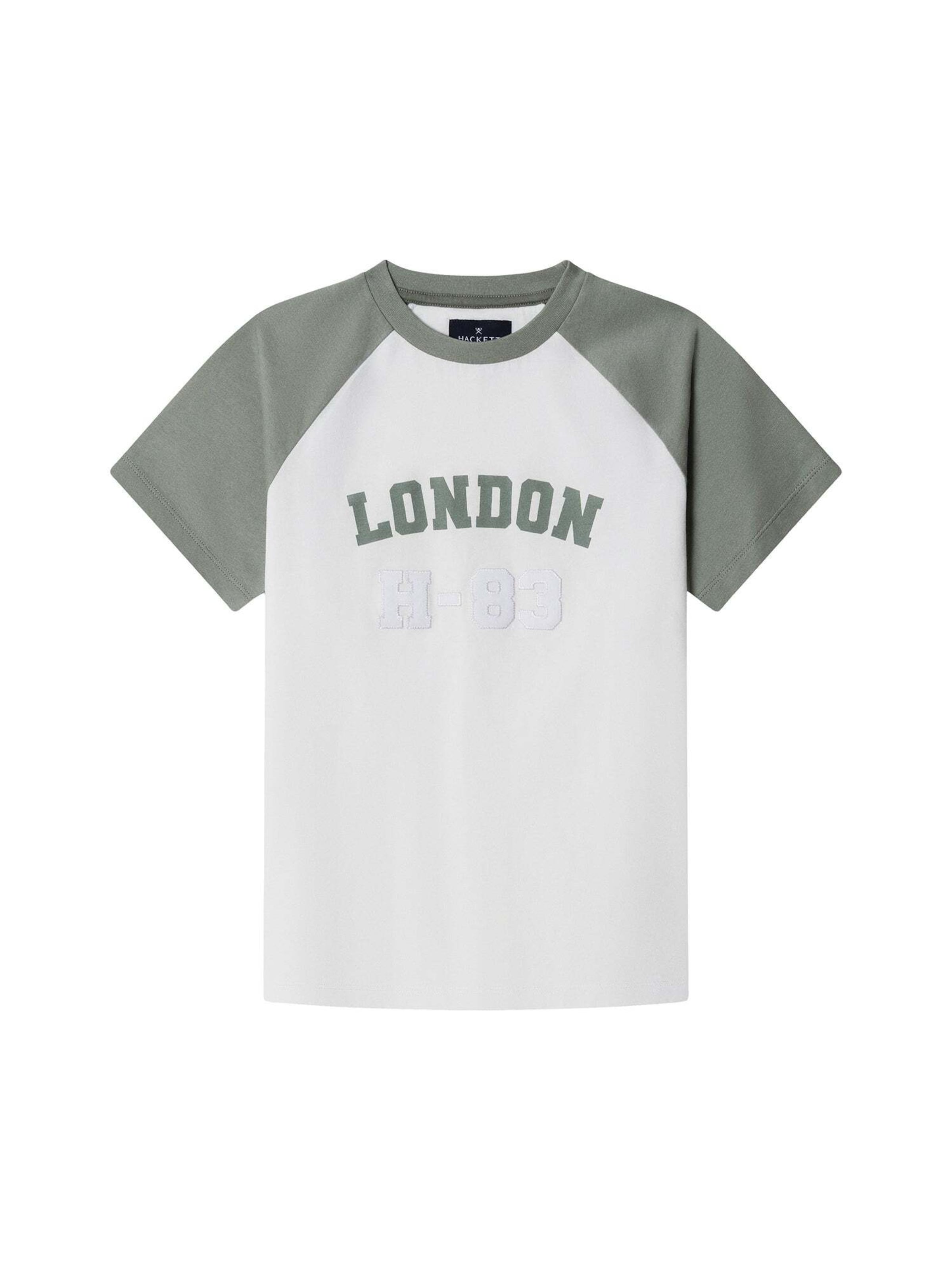 Hackett London Футболка цвета хаки, белая