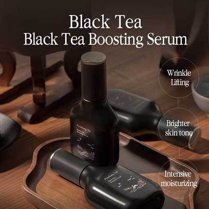Сыворотка Pyunkang Yul — Black Tea Boosting для антиэйдж с комбучей и экстрактом плодов женьшеня, 45 мл — фото 3