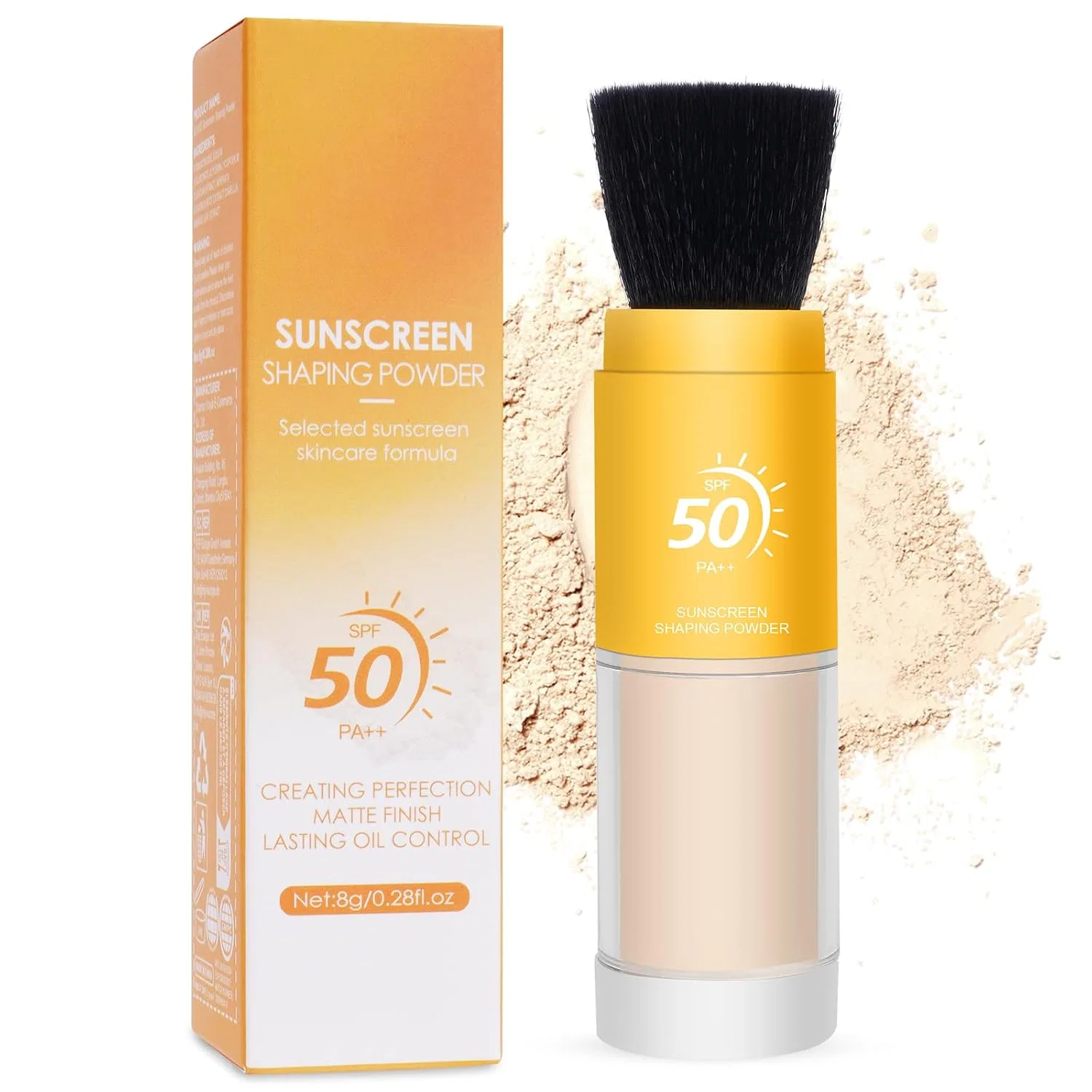 Минеральная солнцезащитная пудра SPF 50 с кистью Lophe, 1 Items