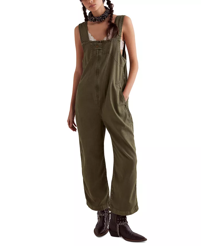 

Женский джинсовый комбинезон Jude Cotton без рукавов Free People, зеленый