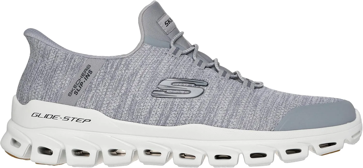 Женские кроссовки Skechers Glide-Step Altus - Fast Lane с легким надеванием без рук, серый — фото 3