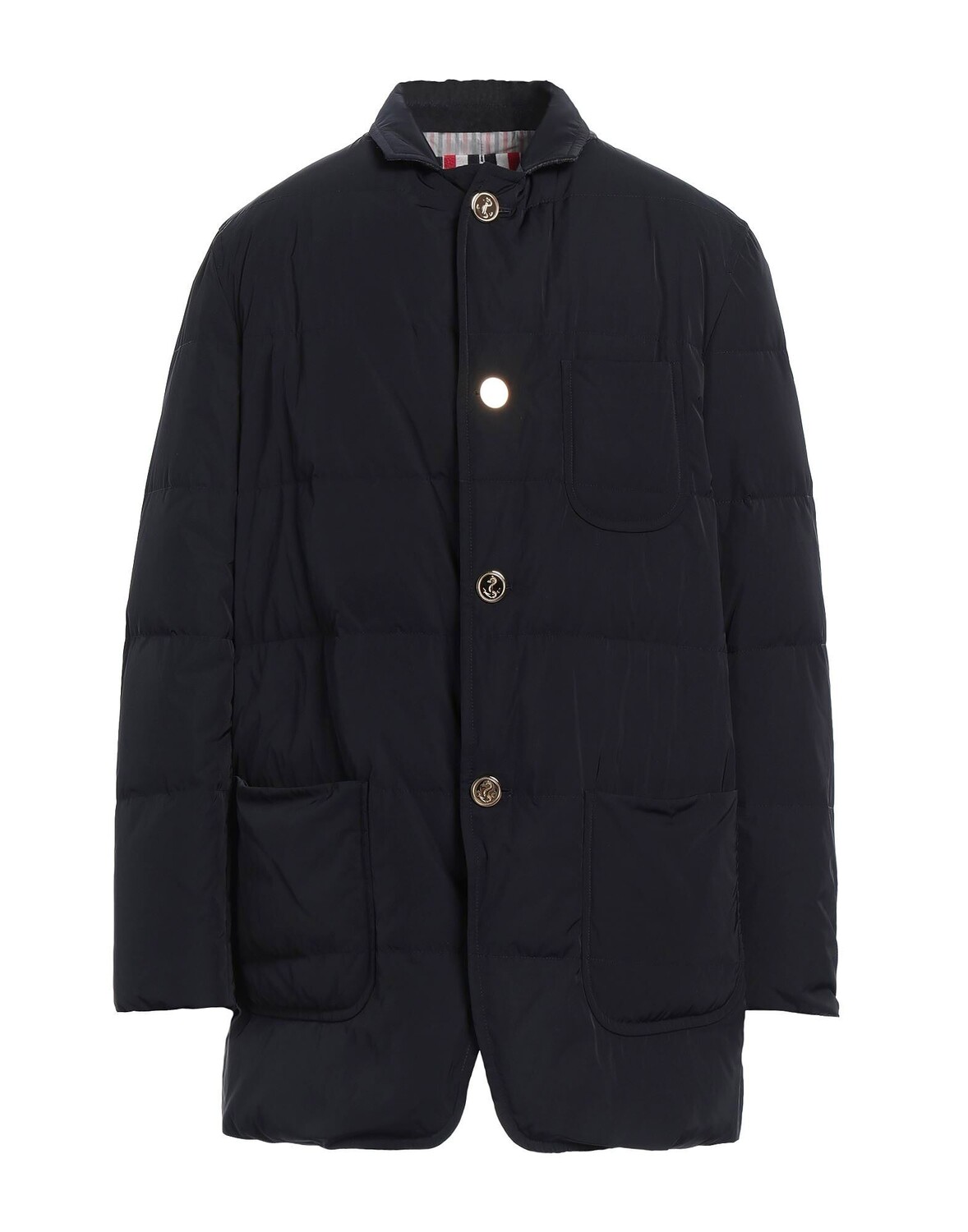 

Пуховик Thom Browne, синий