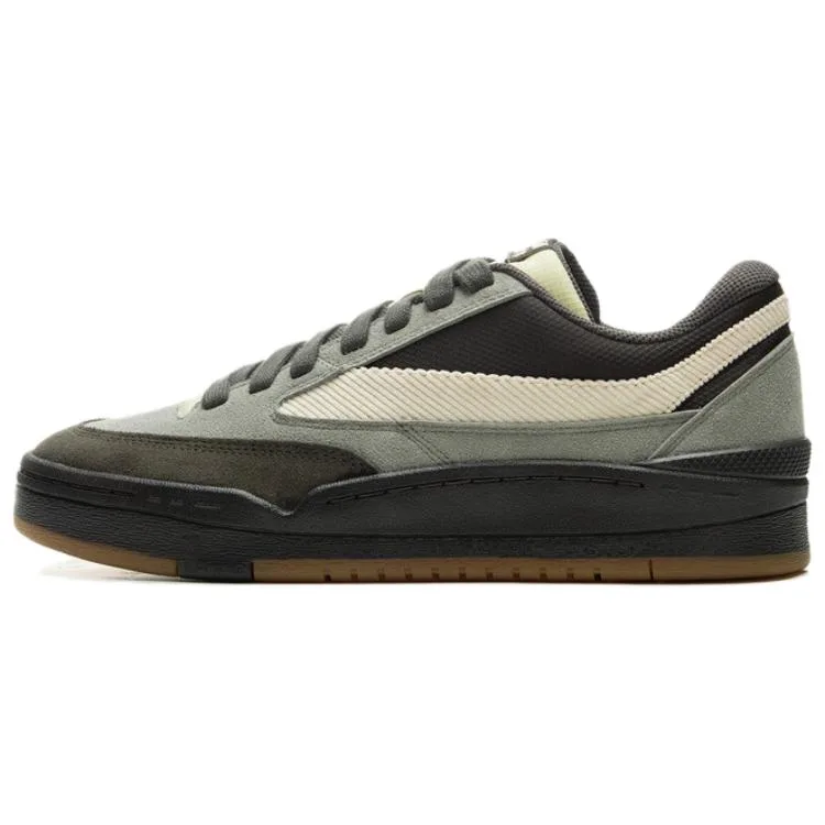 Кроссовки для скейтбординга Li-Ning Slip Resistant Abrasion Resistant мужские серо-зеленые