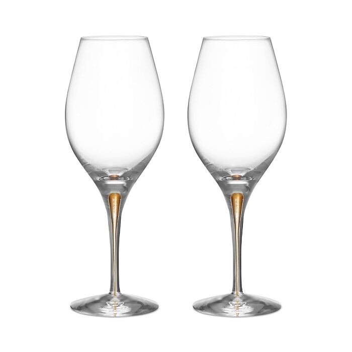 

Бокалы для вина Orrefors Intermezzo Balance Gold, набор из 2 шт, белый