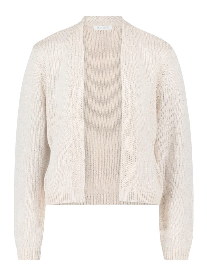 

Кардиган BETTY & CO Strick-Cardigan mit Pailletten, серый