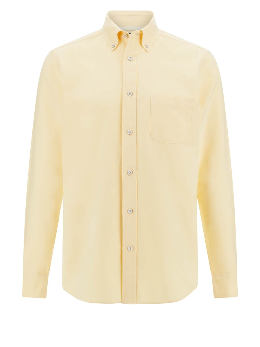 

Рубашка обычного кроя на пуговицах Boggi Milano, цвет Pastel yellow