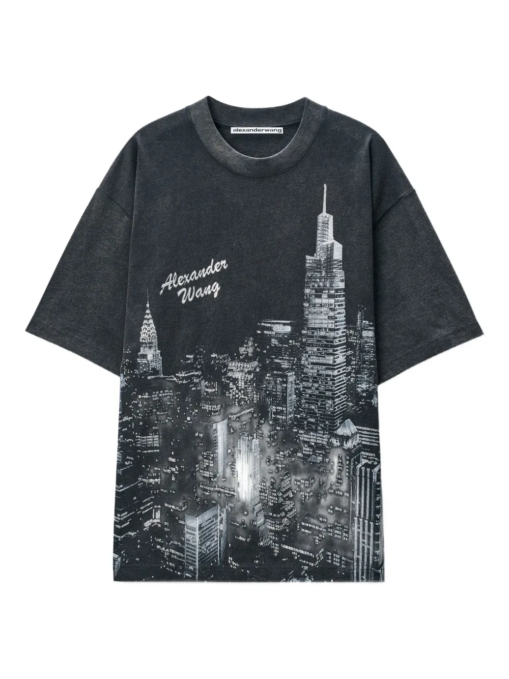 

Футболка с графичным принтом Alexander Wang, черный