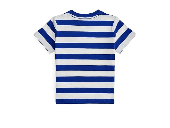 Футболка поло с вышивкой Polo Ralph Lauren Kids, New Sapphire/White — фото 2