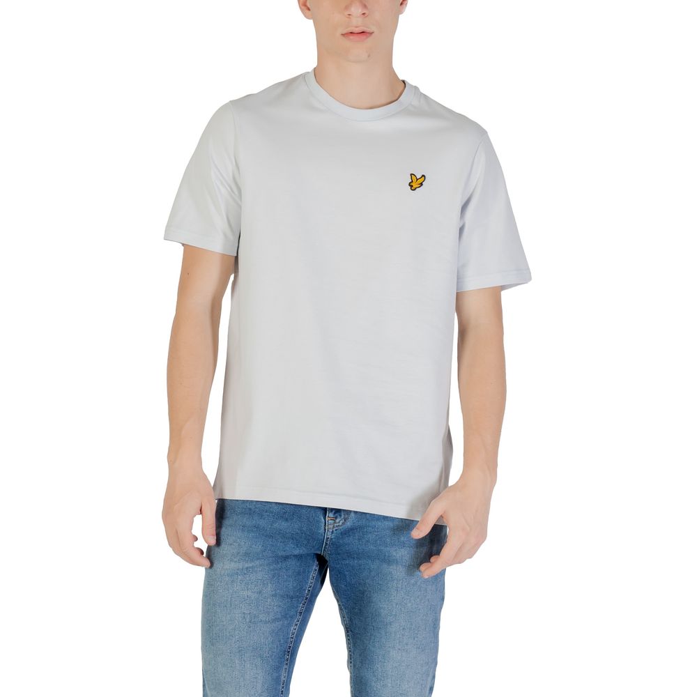 

Футболка из светло-голубого хлопка Lyle & Scott