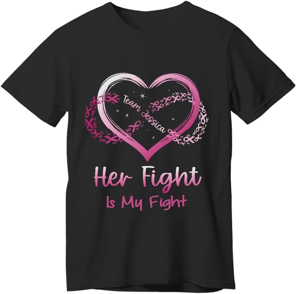 Футболка Together Fight Matching Family с лентой Breast Cancer Ribbon