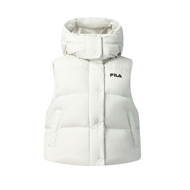 

FILA Оригинальная женская пуховая жилетка, Light Mist Gray