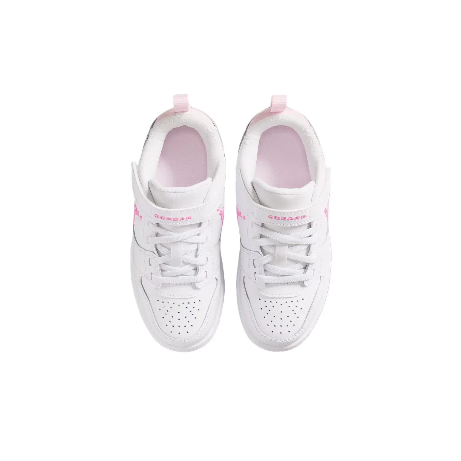 Кроссовки скейтбордические COURT CONNECT Low top Kids' Jordan, White/Foam Pink/China Red — фото 4