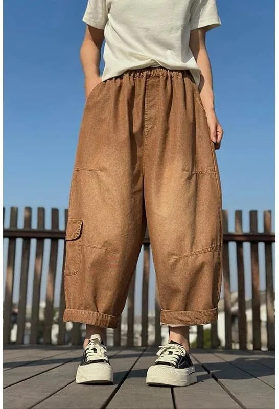 Джинсы свободные, Korean Vintage, En8 — фото 2