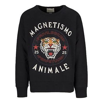 

Толстовка Gucci Tiger Head Printing Knit Black