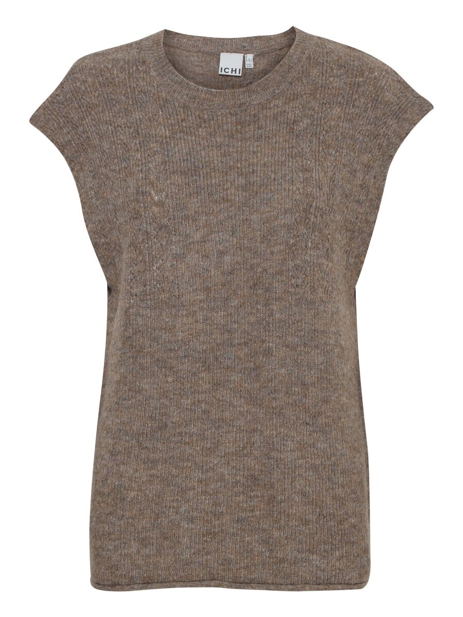 

Тонкий вязаный свитер ICHI Sweater KAMARA WA3, коричневый
